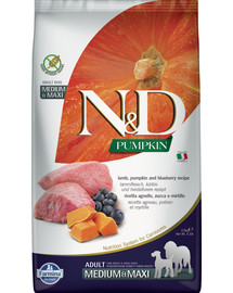 Farmina N & D dog Grain Free PUMPKIN Adult medium & maxi lamb & blueberry 12 kg